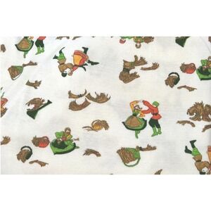 Vintage Folk Dancer Novelty Knit Fabric 58 Wide Figural Storybook Sewing 2+Yards